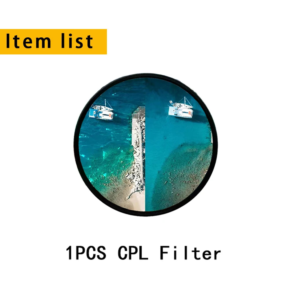 ERIKOLE CPL Circular Polarizing Filter - 37 40.5 43 46 49 52 55 58 62 67 72 77 82 mm for Canon Nikon Sony etc camera len filters