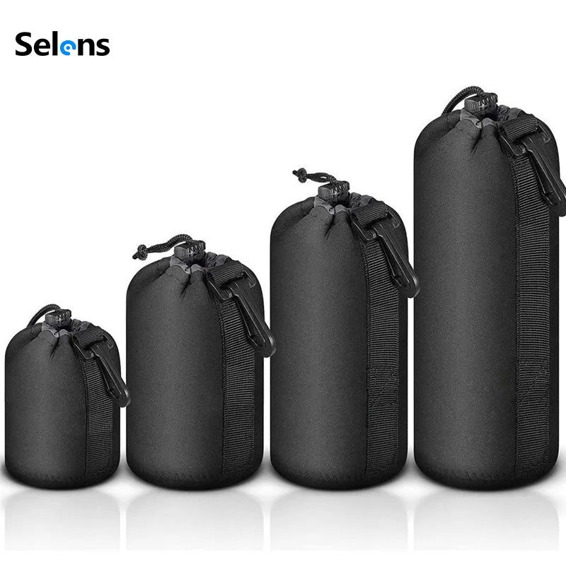 Selens Fashion Portable Protective DSLR Camera Drawstring Soft Lens Pouch Bag Waterproof photo studio kits Photography Props