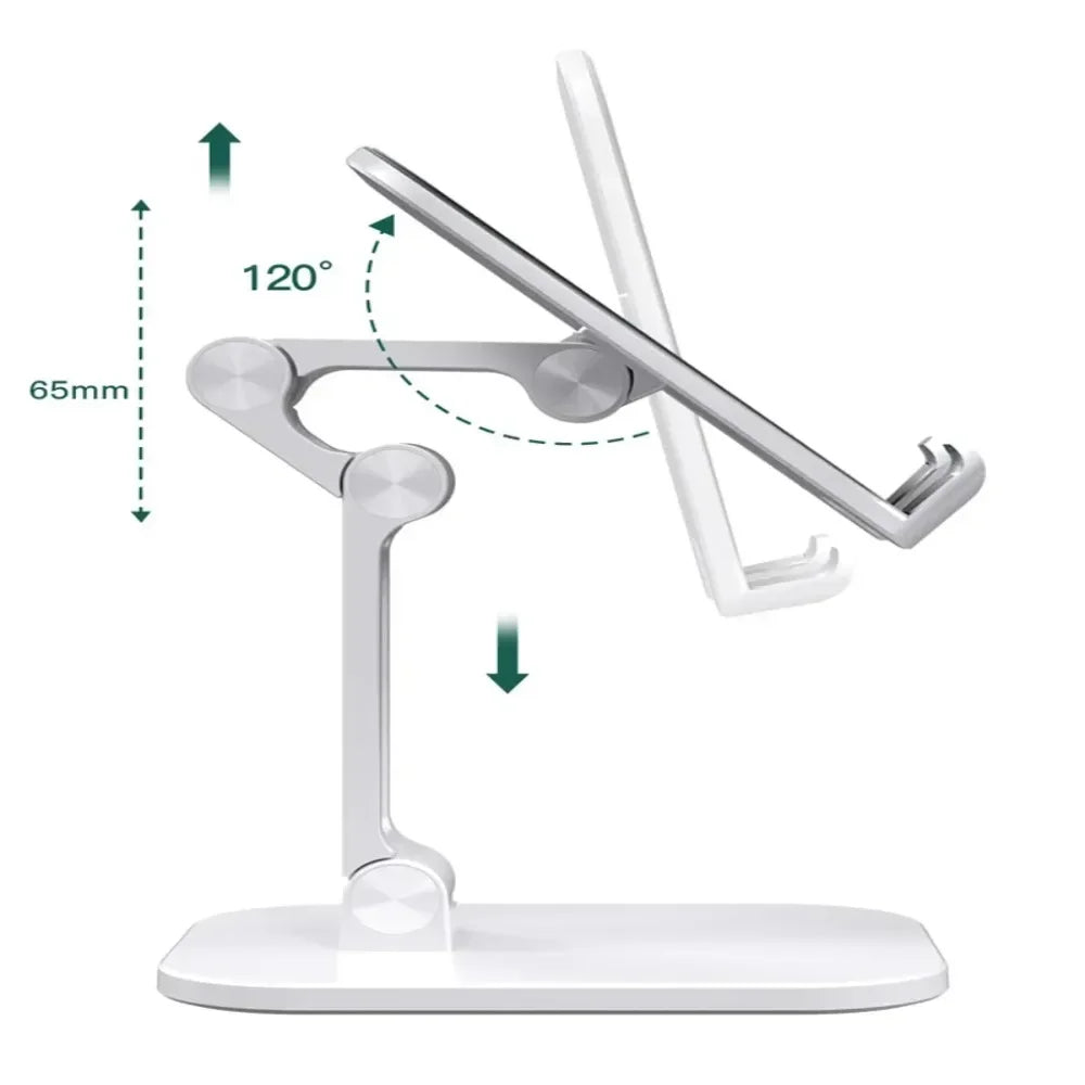 Desk Mobile Phone Holder Stand For IPhone IPad Xiaomi Adjustable Foldable Desktop Tablet Holder Universal Table Cell Phone Stand