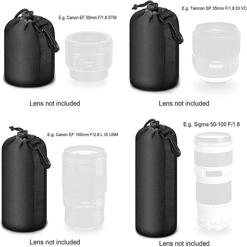 Selens Fashion Portable Protective DSLR Camera Drawstring Soft Lens Pouch Bag Waterproof photo studio kits Photography Props