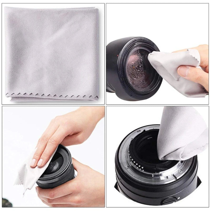 6-in-1 Camera Cleaning Kits Professional Air Blower DSLR Lens Cloth Pen Brush Cleaning Tool for CCD Sensor Lens Keyboards